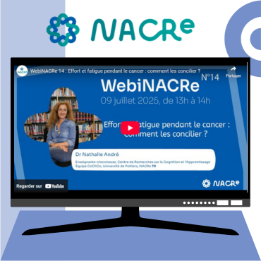 Image Retrouvez le replay du WebiNACRe « Effort et fatigue pendant le cancer : comment les concilier ? »