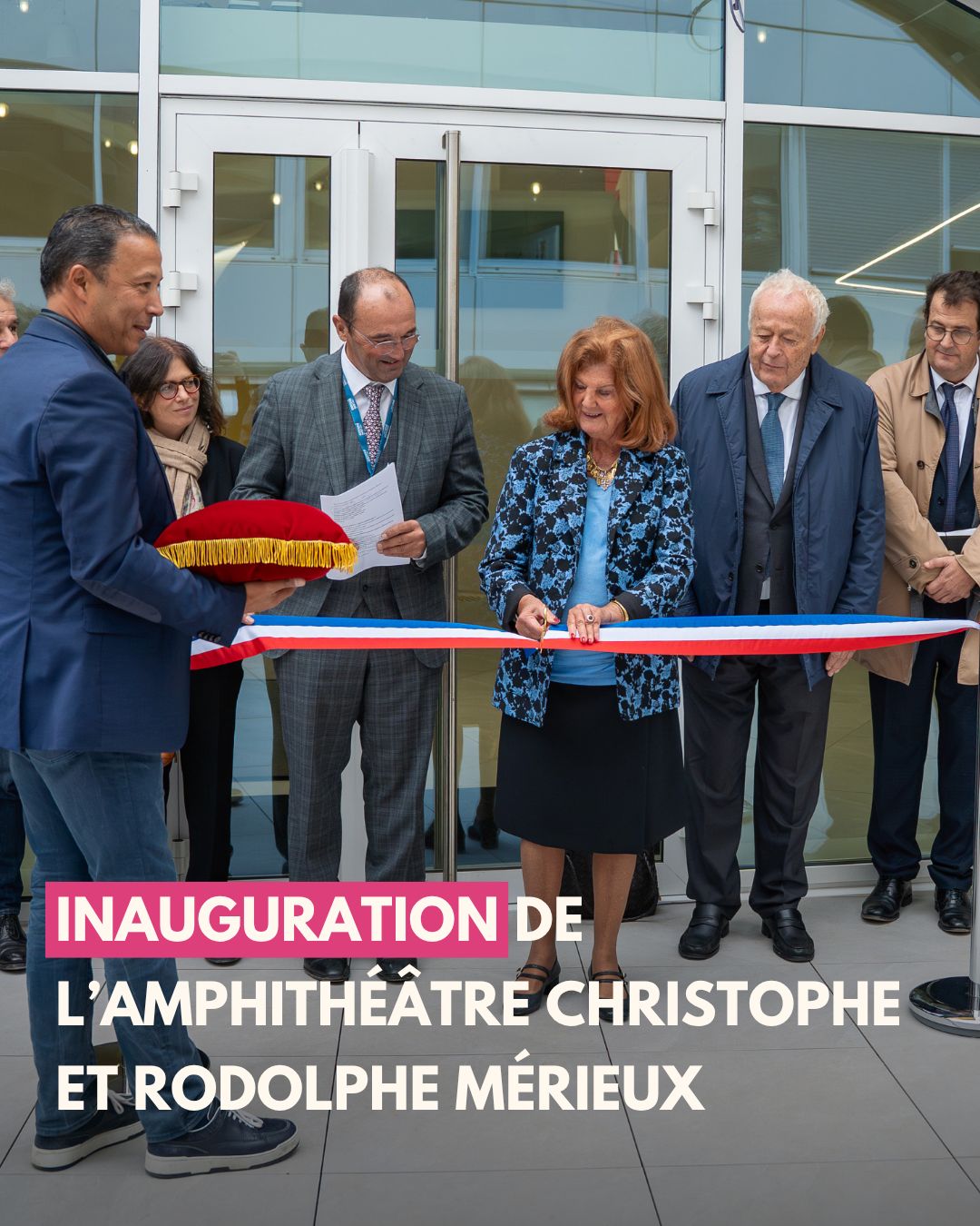 Image Inauguration de l’amphithéâtre Christophe et Rodolphe Mérieux – Centre Léon Bérard