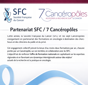 Image Un nouveau partenariat voit le jour entre la SFC et les 7 Cancéropôles