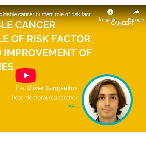 Image REPLAY : webinaire Global avoidable cancer burden: The role of risk factor prevention and improvement of cancer outcomes