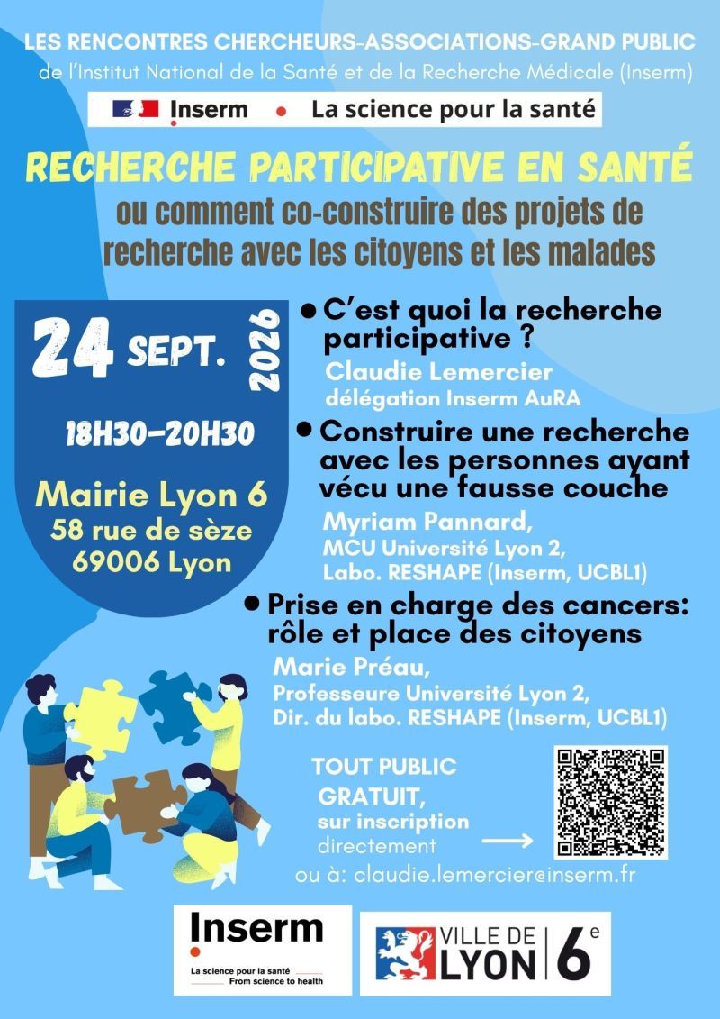 Image Soirée grand public : Rencontre Chercheurs-Associations-Grand public – Recherche Participative en santé