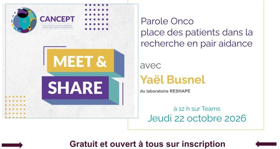 Image Webinaire : Parole Onco place des patients dans la recherche en pair aidance