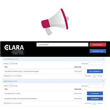 Le CLARA met en place un nouveau portail pour déposer vos candidatures à nos différents appels à projets