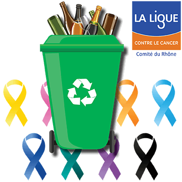 La Ligue contre le cancer du Rhône a collecté 95693€ grâce au recyclage du verre !