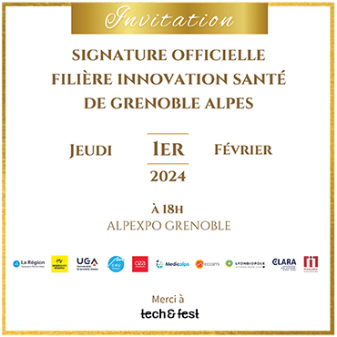 Les acteurs de la filière Innovation Santé de Grenoble Alpes signeront un protocole d’accord lors de tech&fest